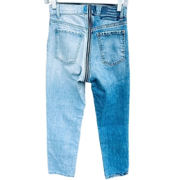 Revice Ying Yang Tokyo Wash Crops Full Zip 2 Toned Jeans Size 25 Women's - Picture 4 of 15